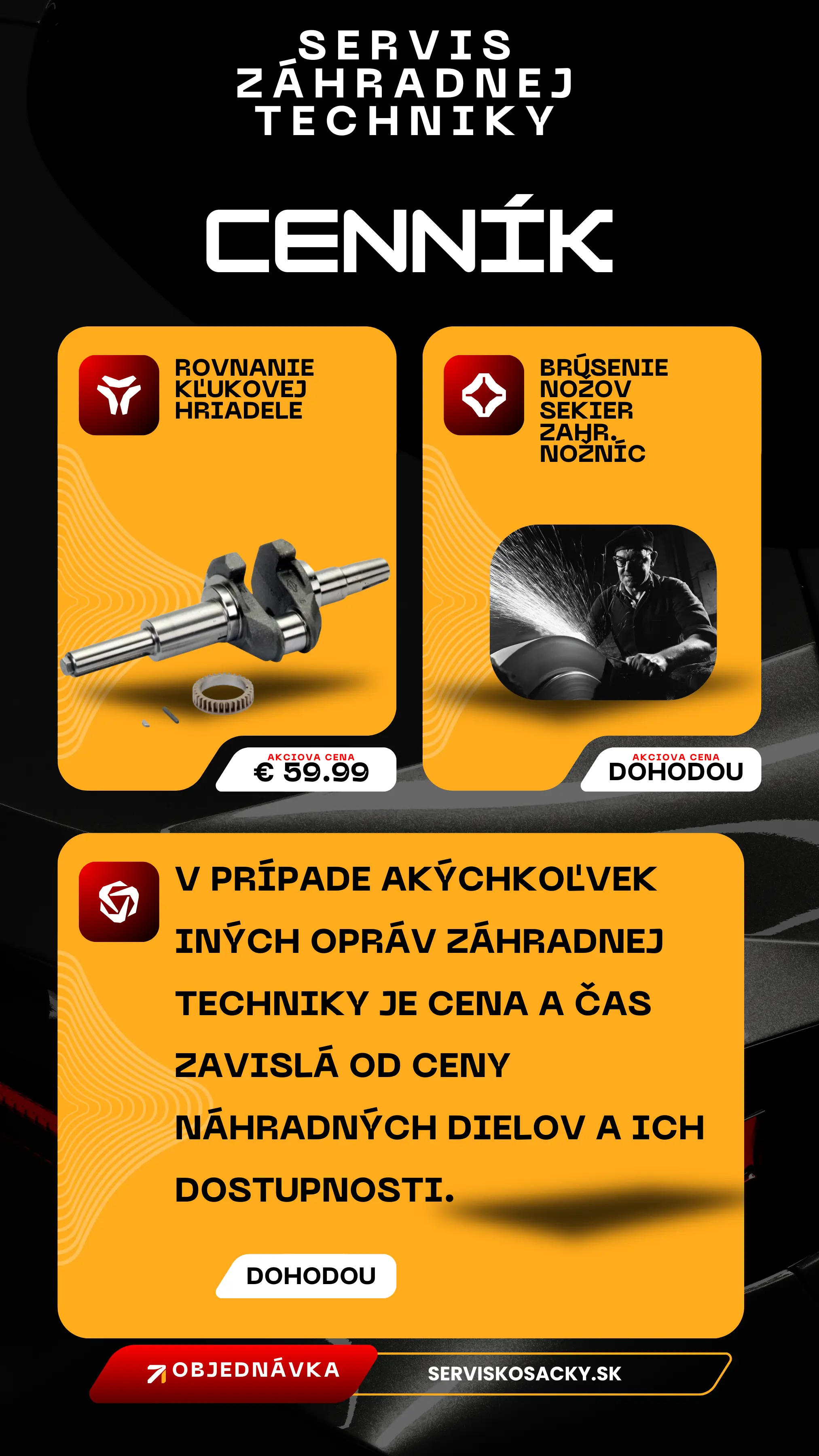 Servis záhradnej techniky (2)